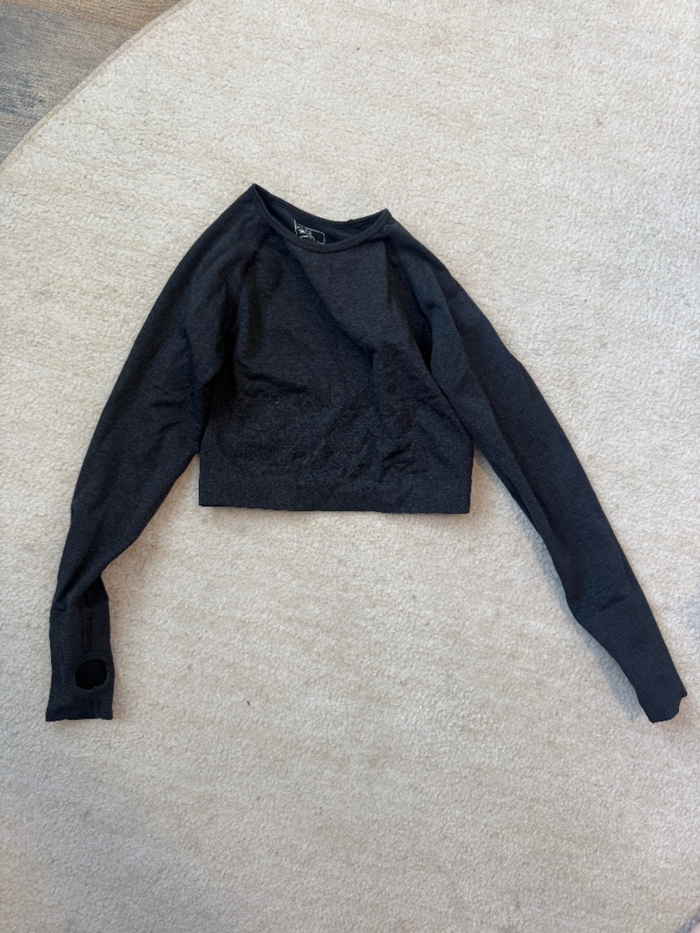Long Sleeved Cropped Workout Top